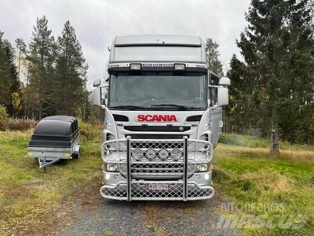 Scania R 560 6*2 플랫베드/드롭사이드 트럭