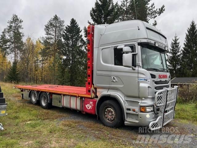 Scania R 560 6*2 플랫베드/드롭사이드 트럭