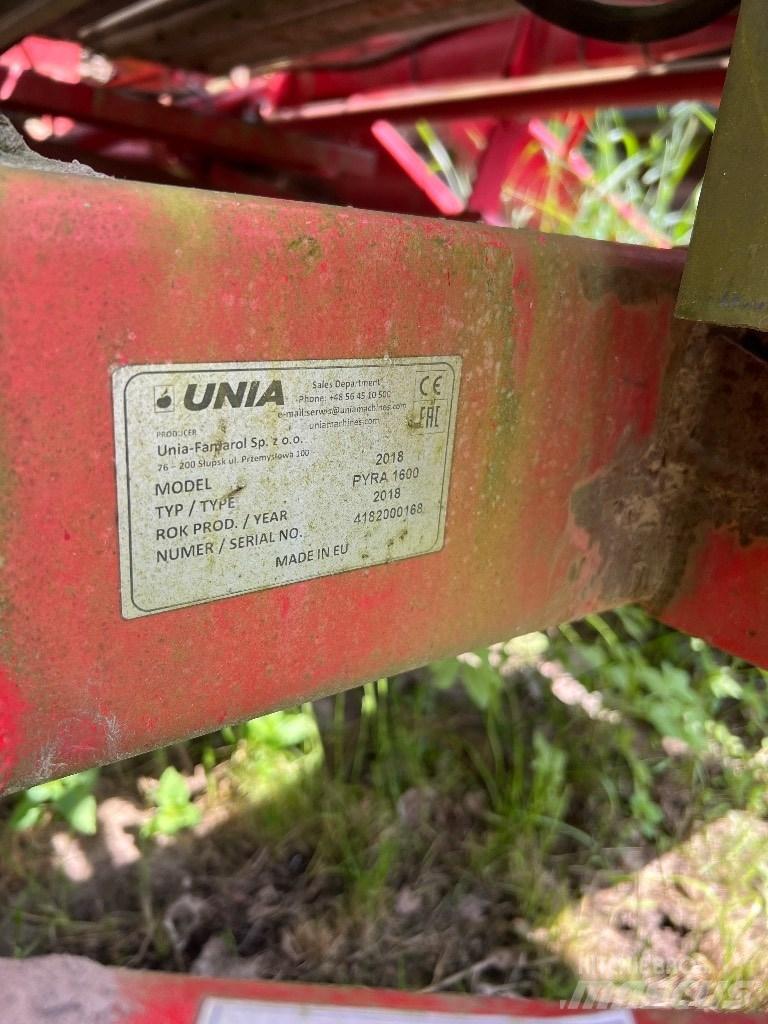 Unia PYRA 1600 감자수확기 및 포테이토디거