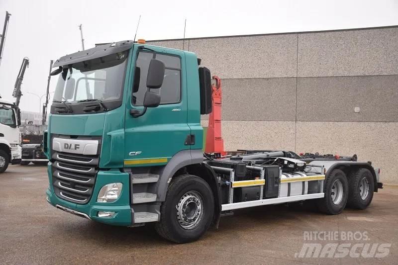 DAF CF 480 훅 리프트 트럭