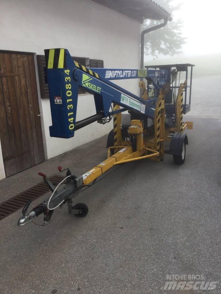 Niftylift 120HDE 트레일러 탑재 고소작업대