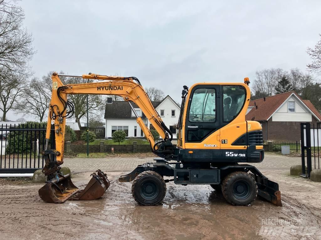 Hyundai 55W-9A  휠 굴삭기