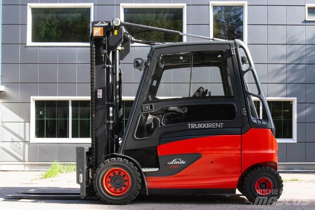 Linde E50HL-01 전동 지게차