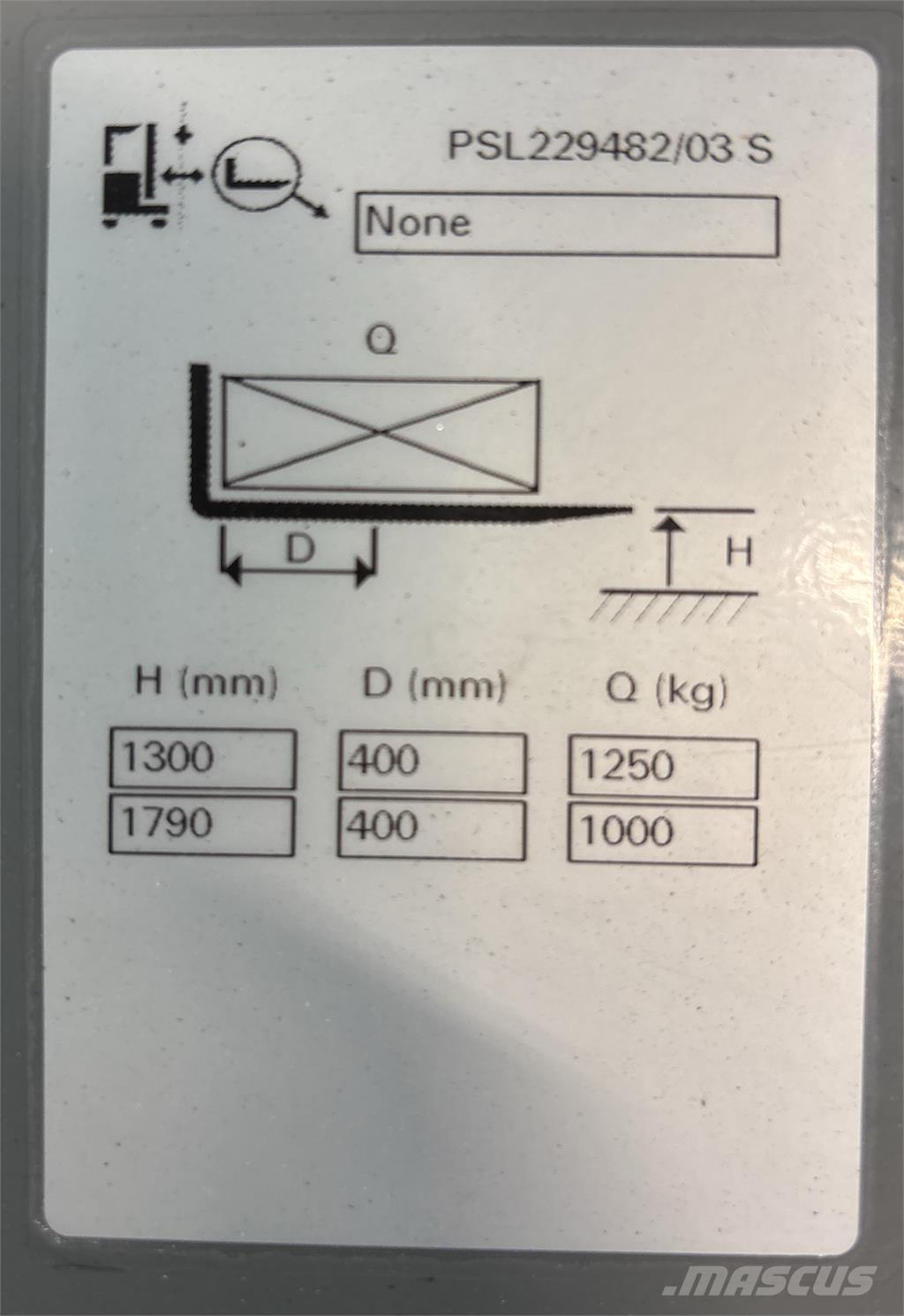 Atlet PSL125 포크리프트