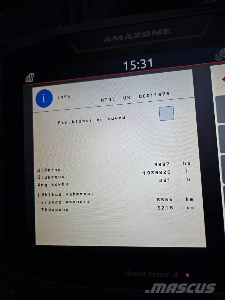 Amazone UX 4200 견인형 분무기