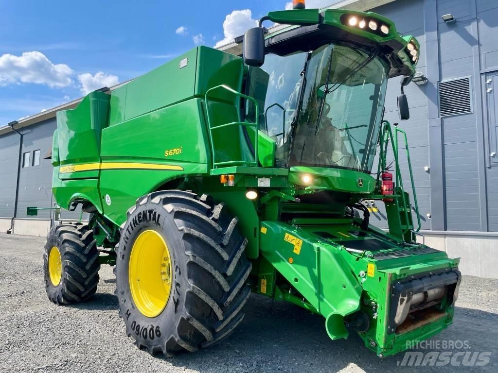 John Deere S 670 i 콤바인 수확기