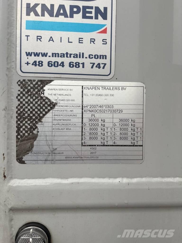 Knapen K 502 우드칩 세미 트레일러