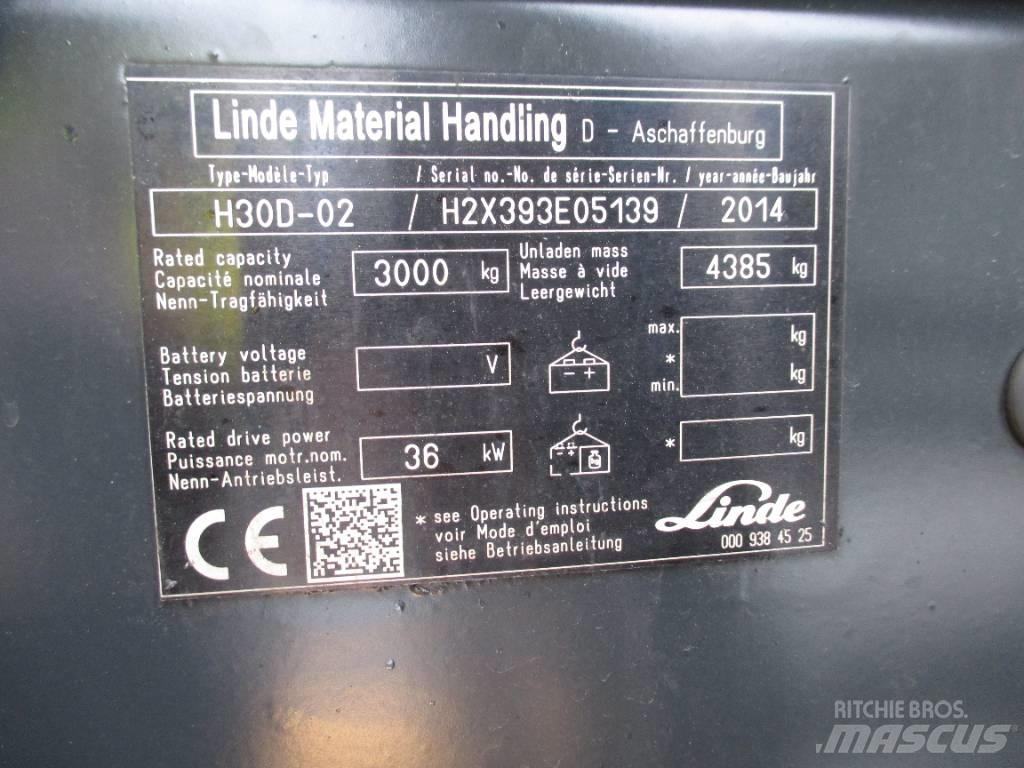 Linde H30D 디젤 지게차