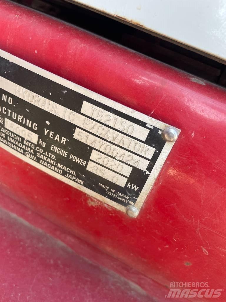 Takeuchi TB 2150 대형 굴삭기 29톤 이상