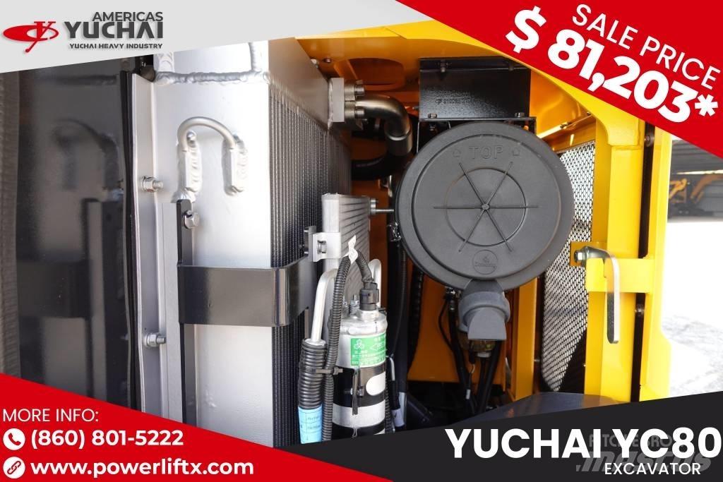 Yuchai YC80 대형 굴삭기 29톤 이상