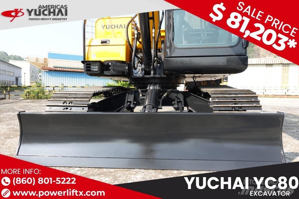 Yuchai YC80 대형 굴삭기 29톤 이상