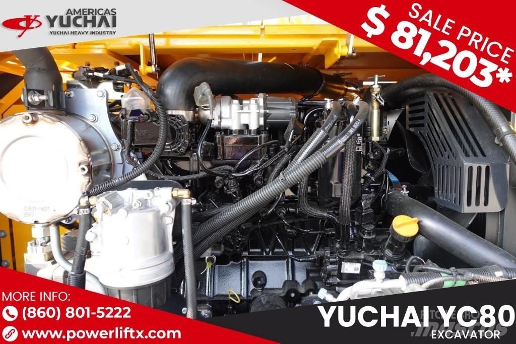 Yuchai YC80 대형 굴삭기 29톤 이상