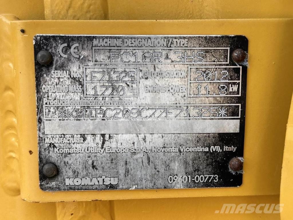 Komatsu PC16R-3HS 소형 굴삭기 7톤 미만