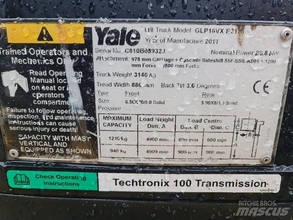 Yale GLP16VX LPG 지게차