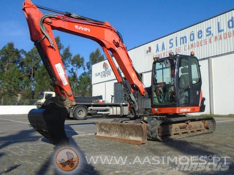 Kubota KX 080-4 중형굴삭기 7톤-28톤