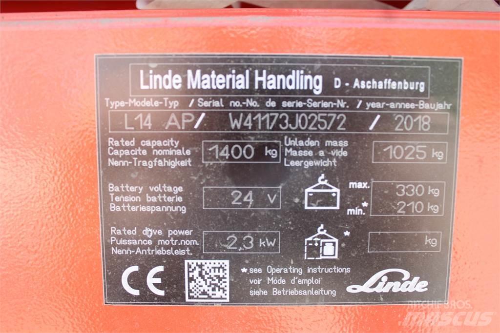 Linde L14APi 포크리프트