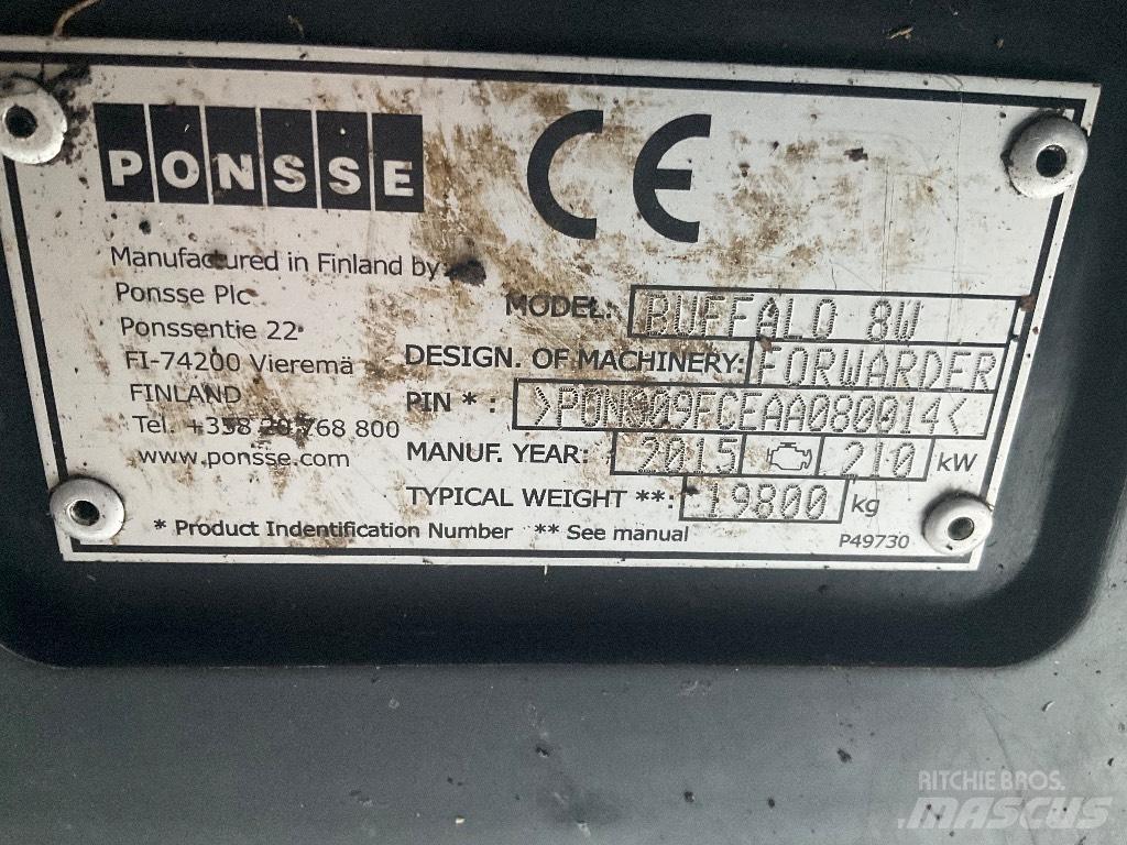 Ponsse BUFFALO 8W 원목 포워더