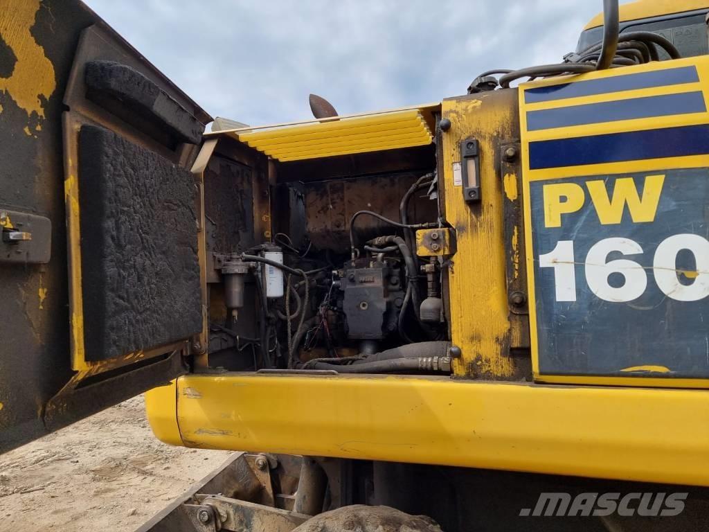 Komatsu PW 160-7  휠 굴삭기