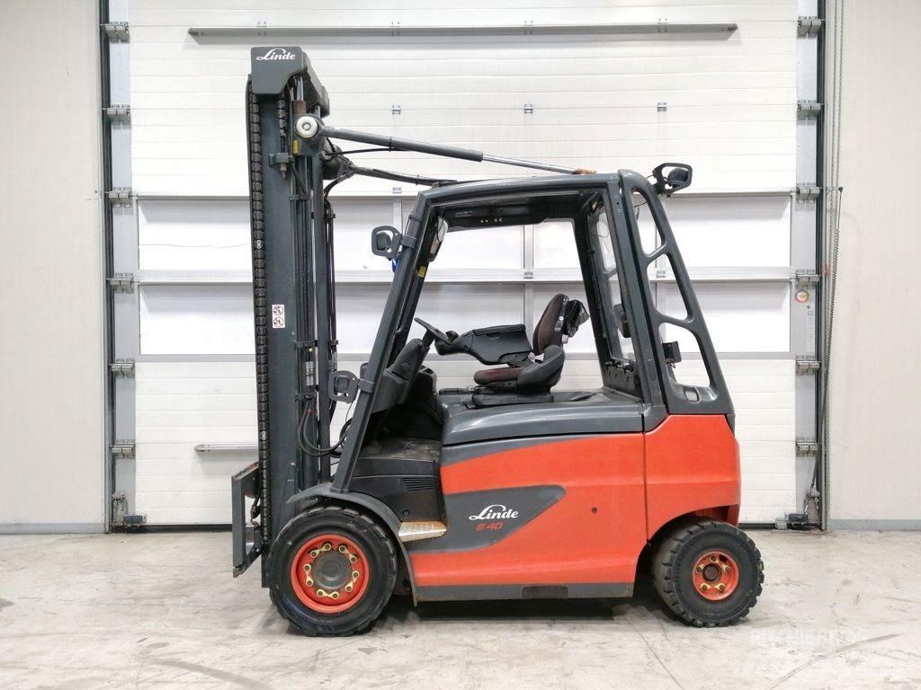 Linde E40H-01/600 전동 지게차