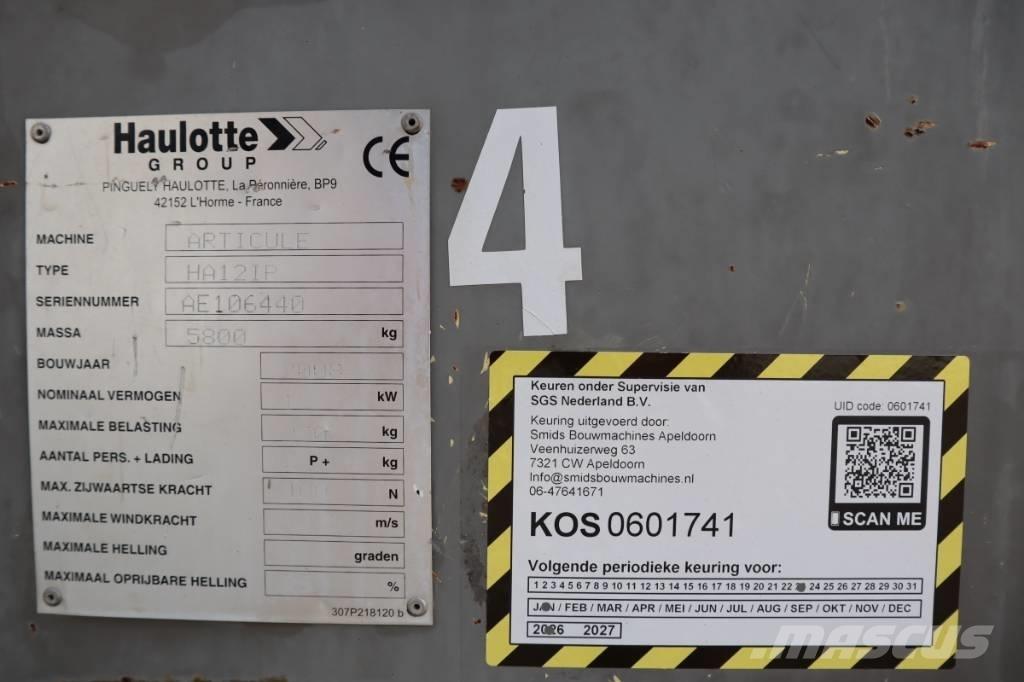 Haulotte HA12IP 2WD 관절형 전동이동 리프트