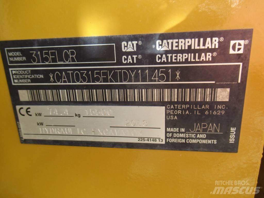 CAT 315F LCR 대형 굴삭기 29톤 이상