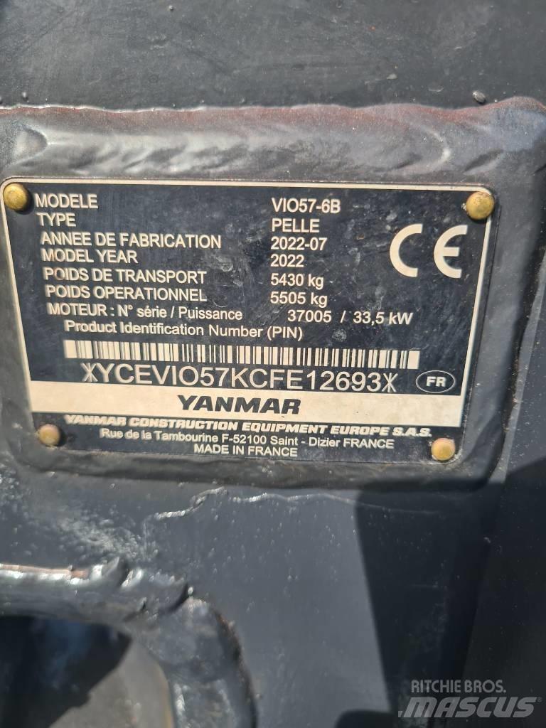 Yanmar Vio 57-6B 소형 굴삭기 7톤 미만