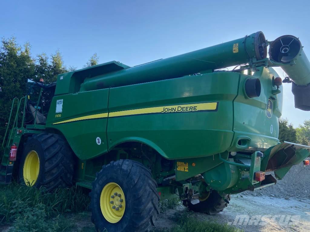 John Deere S 670 i 콤바인 수확기