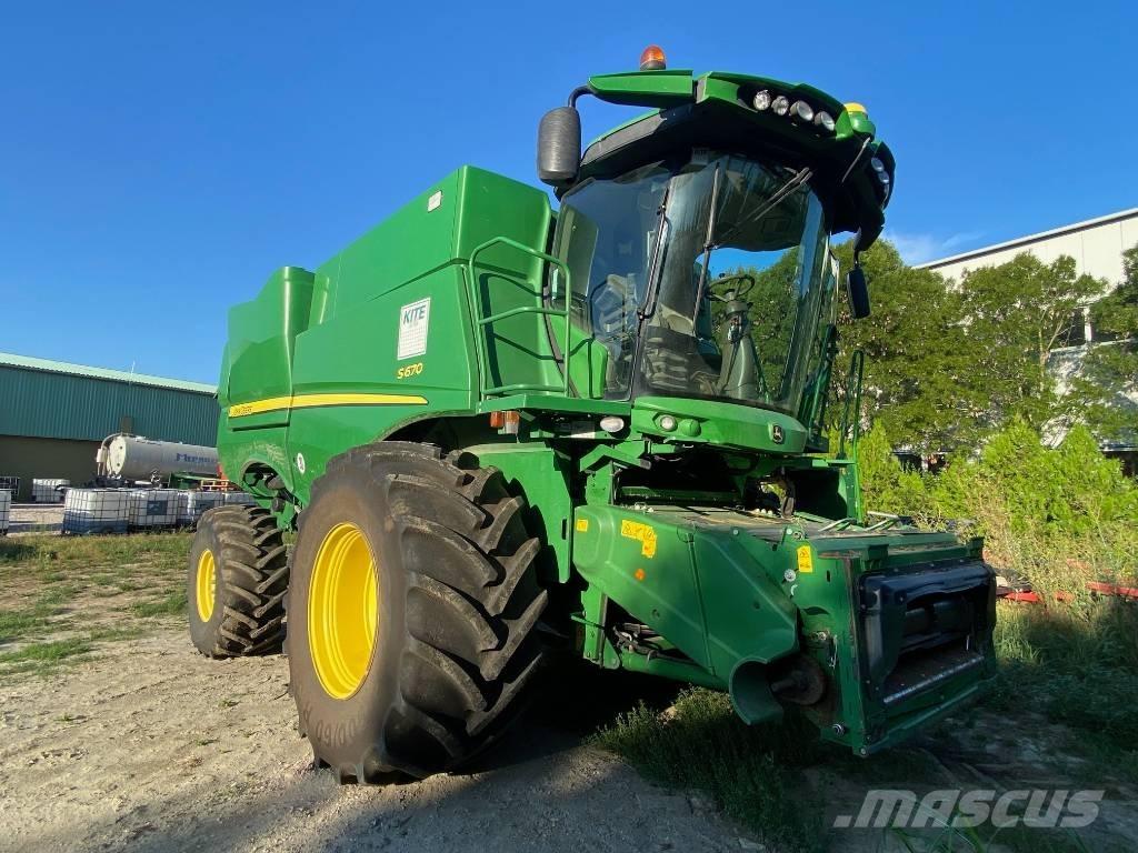 John Deere S 670 i 콤바인 수확기