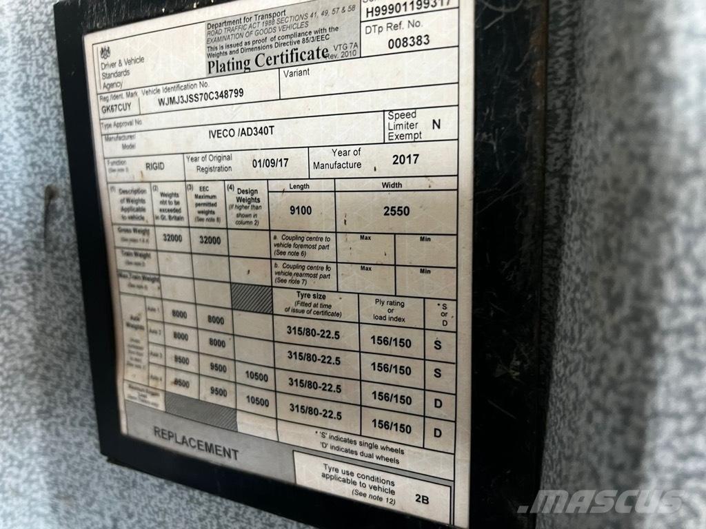 Iveco TREKKER 410 덤프 트럭