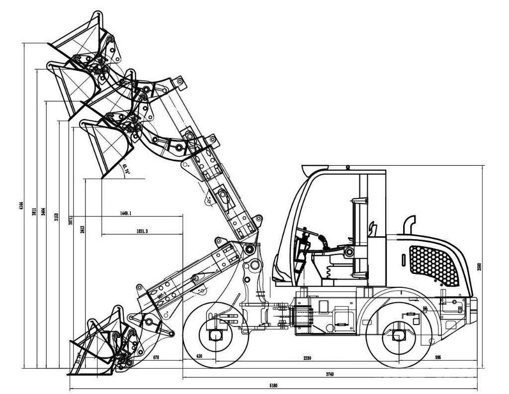 Manitech  MTech 4,5T 텔레스코픽 휠 로더
