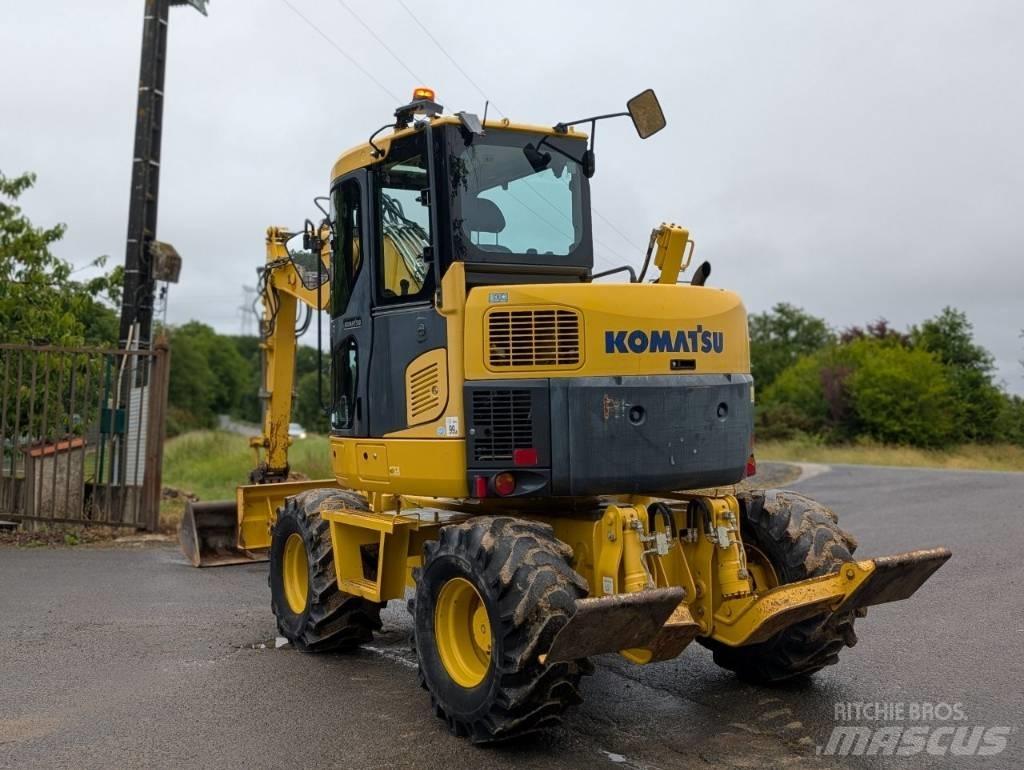 Komatsu PW 98 MR-8  휠 굴삭기