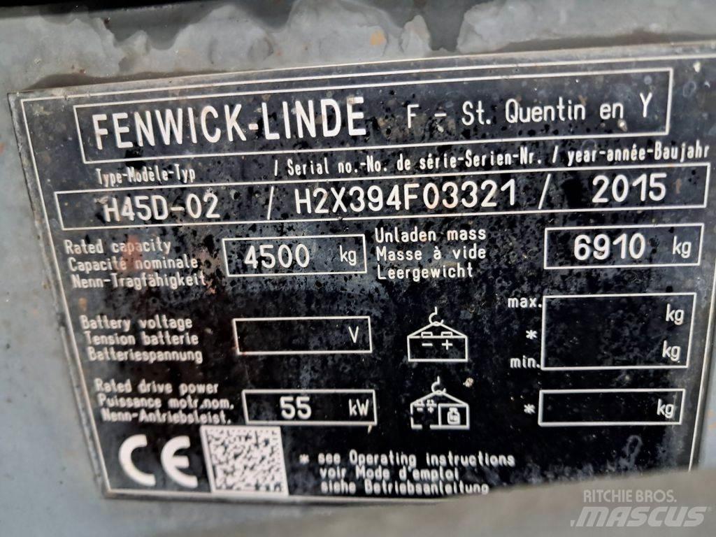 Linde H45D-02 디젤 지게차