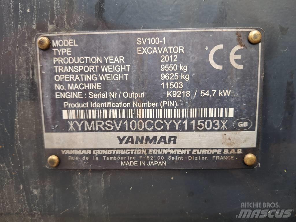 Yanmar SV 100-1 중형굴삭기 7톤-28톤