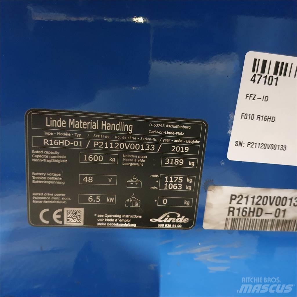 Linde R16HD 리치 트럭