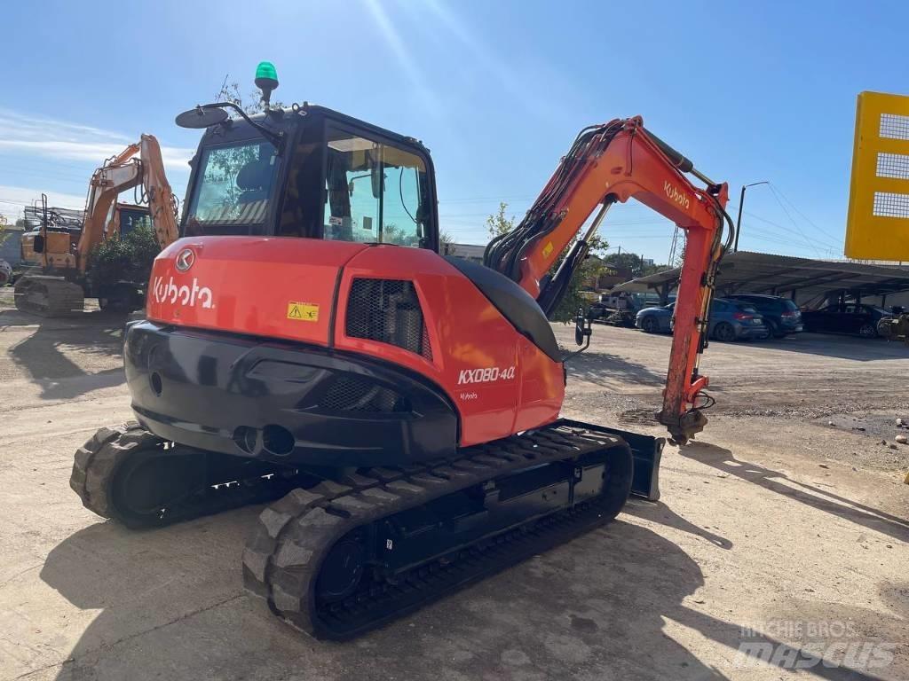 Kubota KX 080-4 중형굴삭기 7톤-28톤