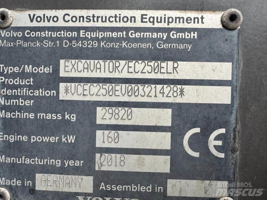 Volvo EC250ELR 대형 굴삭기 29톤 이상