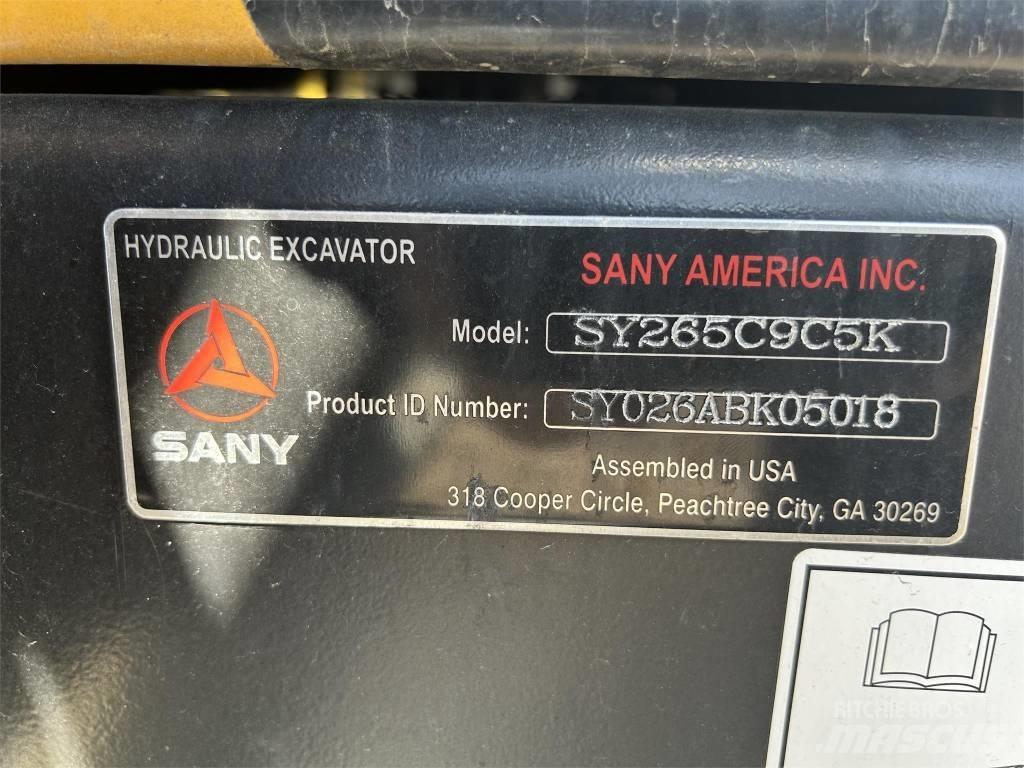 Sany SY265C 대형 굴삭기 29톤 이상