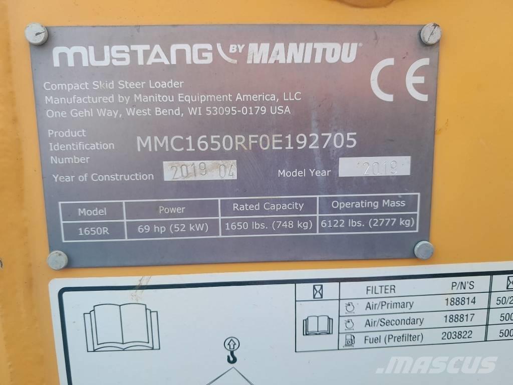 Mustang 1650 R  스키드로더