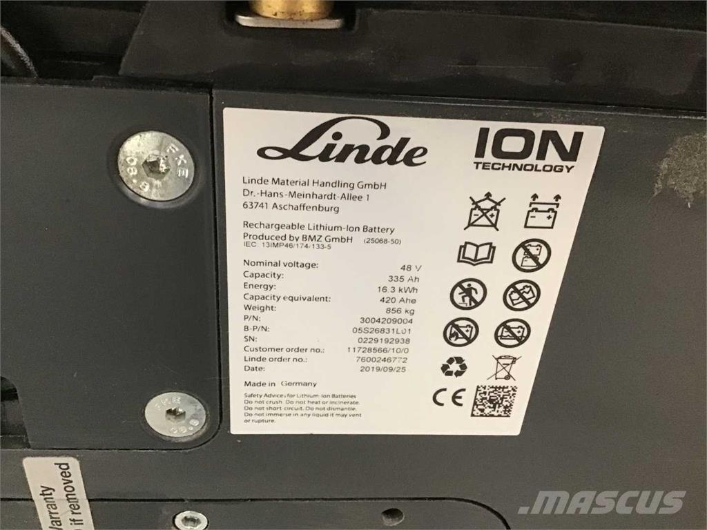 Linde E16 ION 전동 지게차