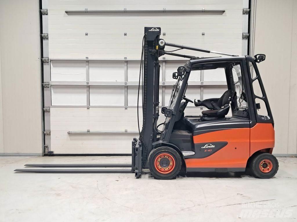 Linde E40H-01/600 전동 지게차