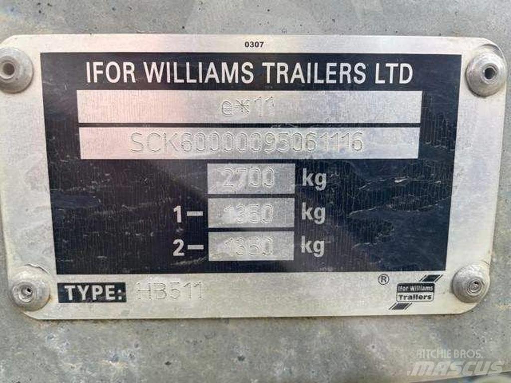 Ifor Williams HB 511 가축 운반용 트레일러