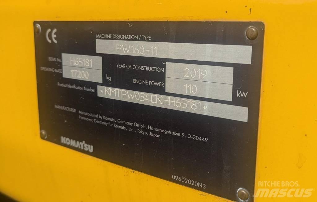 Komatsu PW160-11  휠 굴삭기