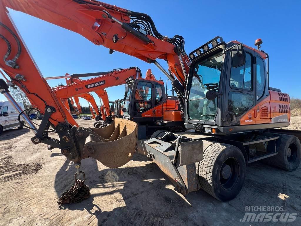 Doosan DX140W-5  휠 굴삭기