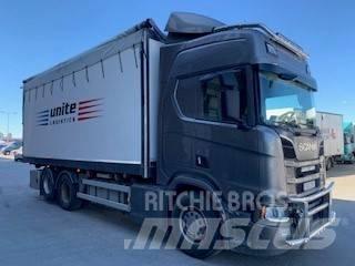Scania R580 Flisbil 우드칩 트럭
