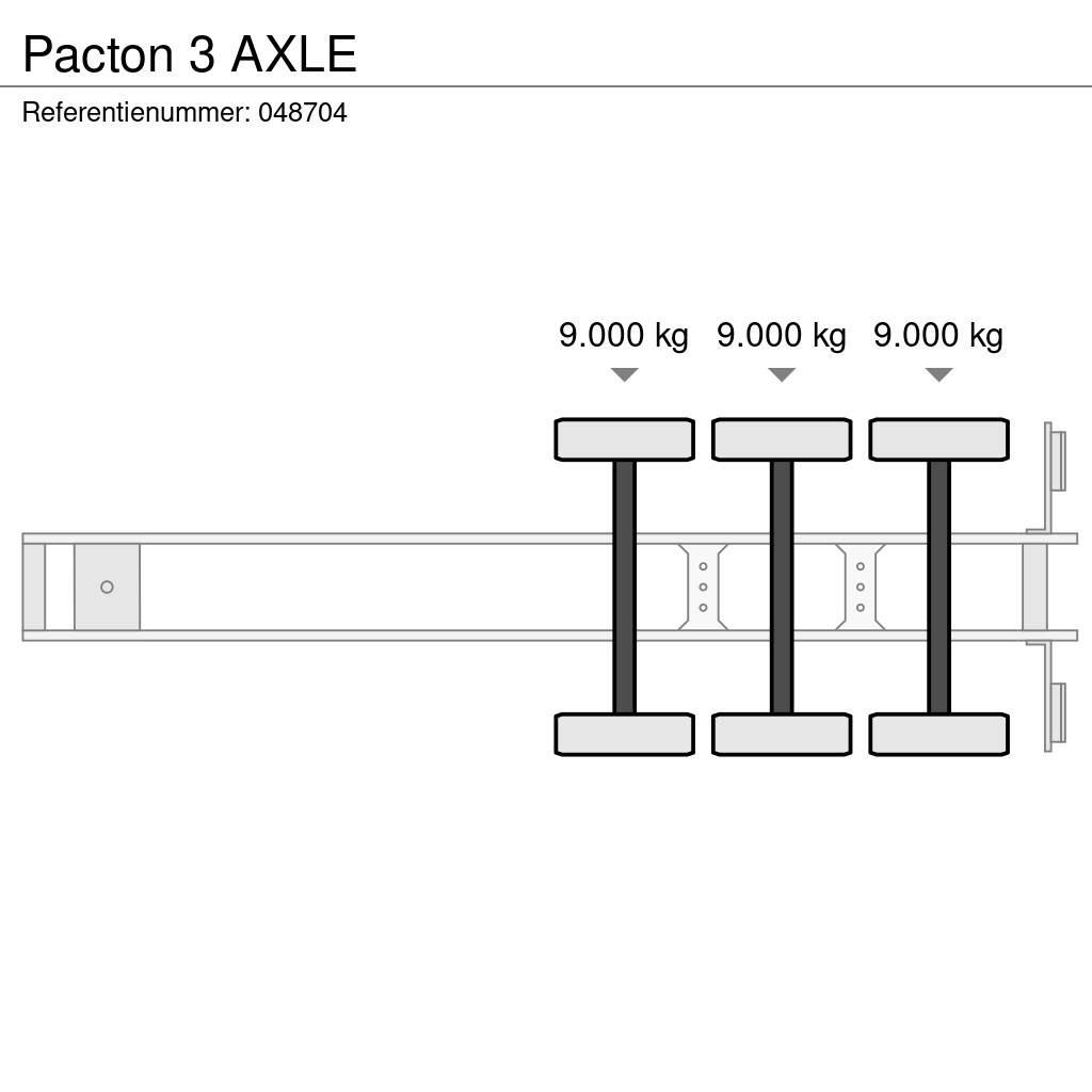 Pacton 3 AXLE 컨테이너 세미 트레일러