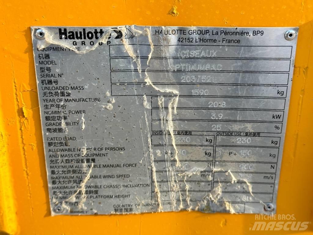 Haulotte OPTIMUM 8 가위형 리프트