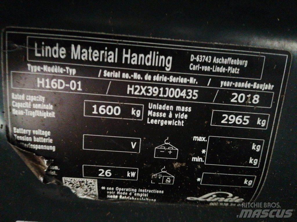 Linde H16D-01 디젤 지게차