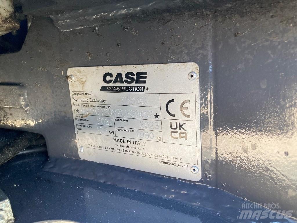 CASE CX 19 D 소형 굴삭기 7톤 미만