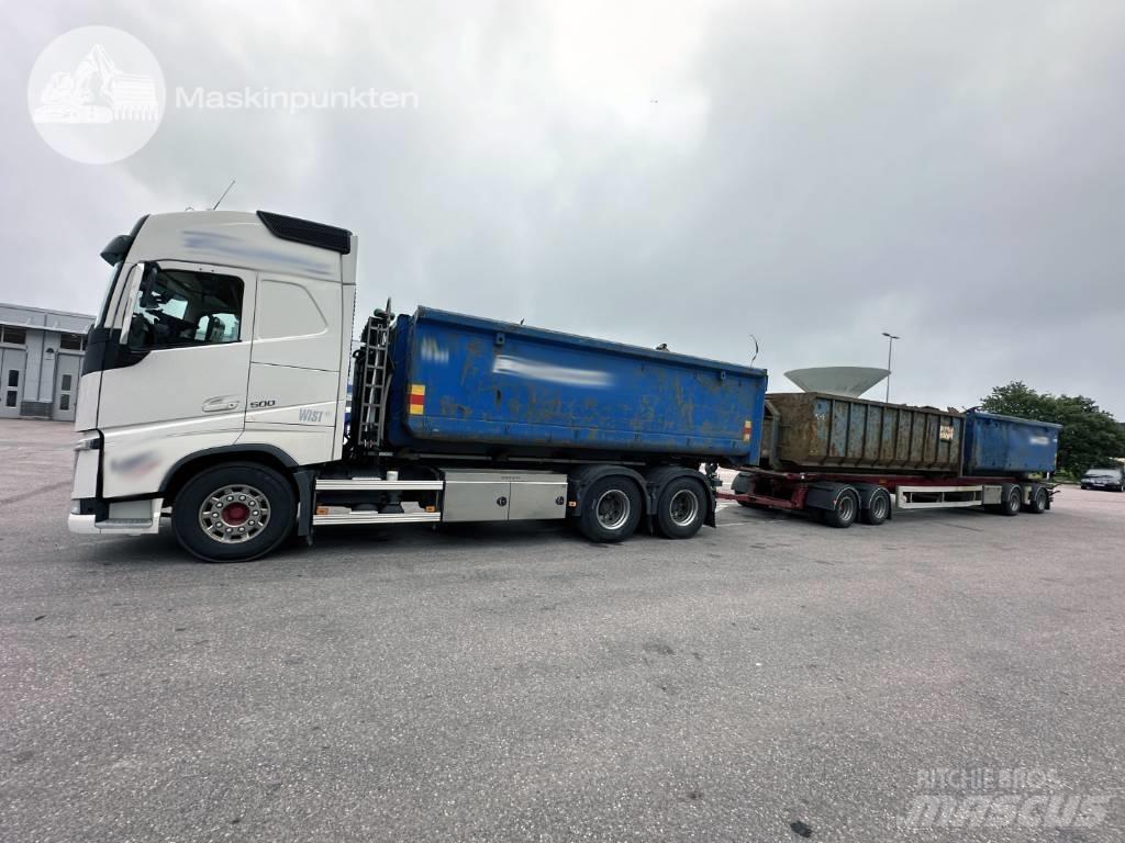 Volvo FH 500 EKIPAGE 훅 리프트 트럭