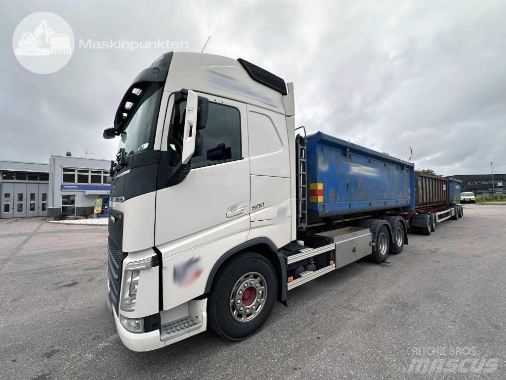Volvo FH 500 EKIPAGE 훅 리프트 트럭